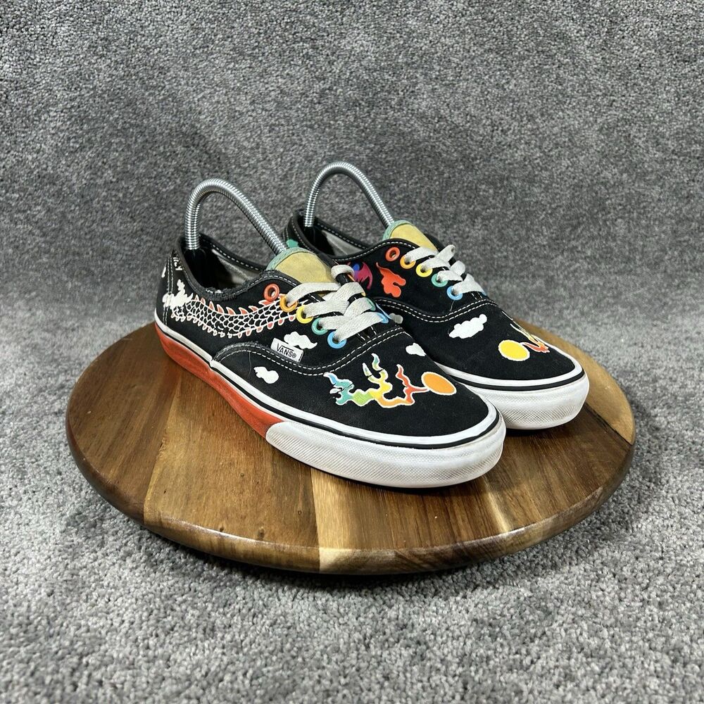 Vans OTW Authentic Kaitlin Chan Gallery Pride Women’s Size 9 Rainbow Shoes Used
